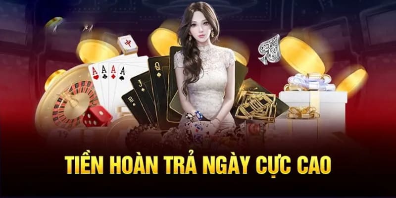 Mức hoàn trả được nhà cái áp dụng khá cao